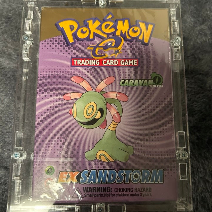 Pokemon EX Sandstorm: Caravan Theme Deck ENG Sealed in Acrylcase