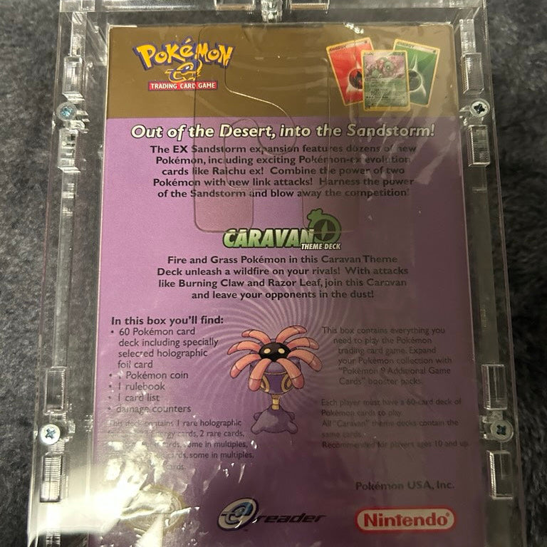 Pokemon EX Sandstorm: Caravan Theme Deck ENG Sealed in Acrylcase