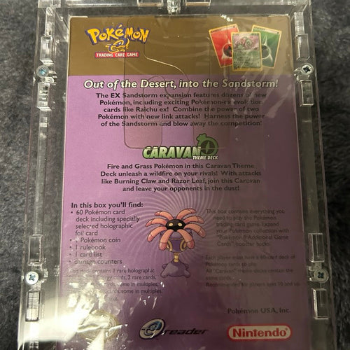 Pokemon EX Sandstorm: Caravan Theme Deck ENG Sealed in Acrylcase