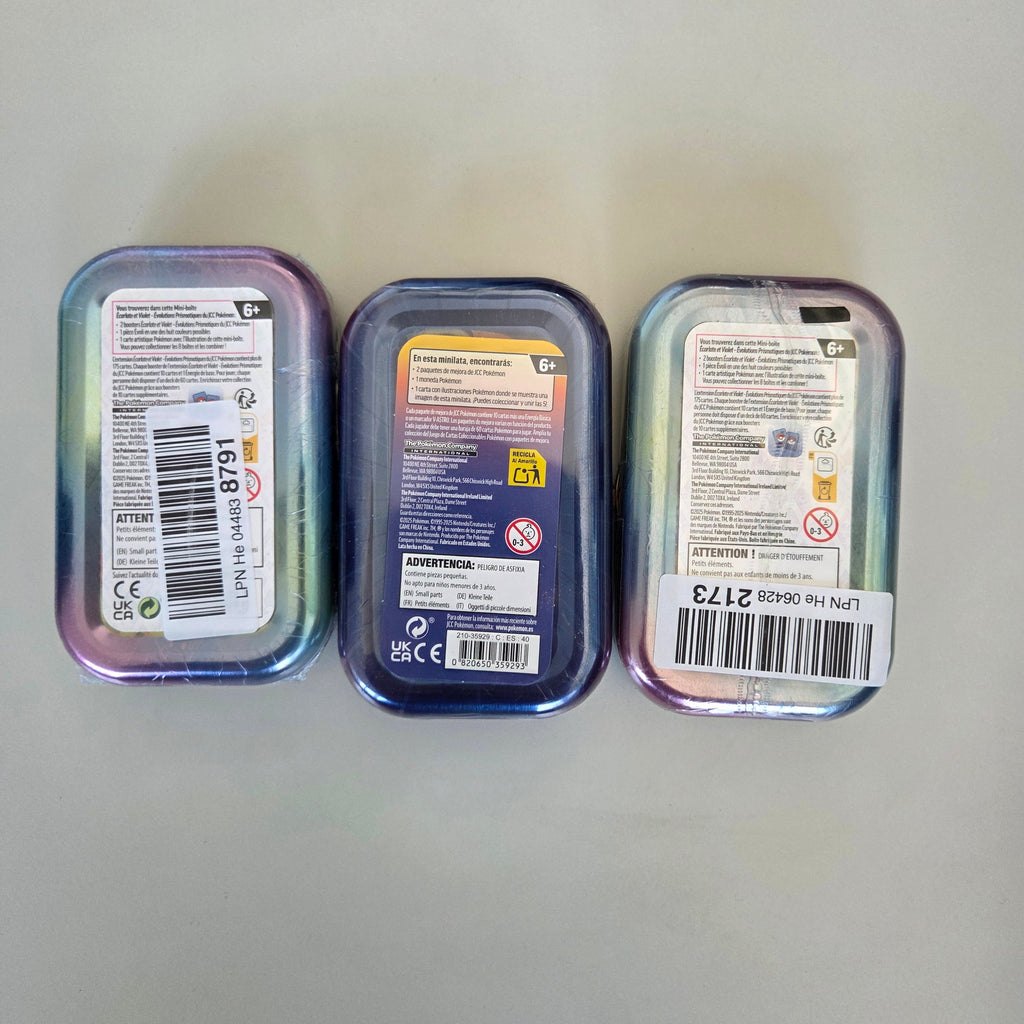 3 x Mini Tin Bundle mit Prismatische Entwicklung
