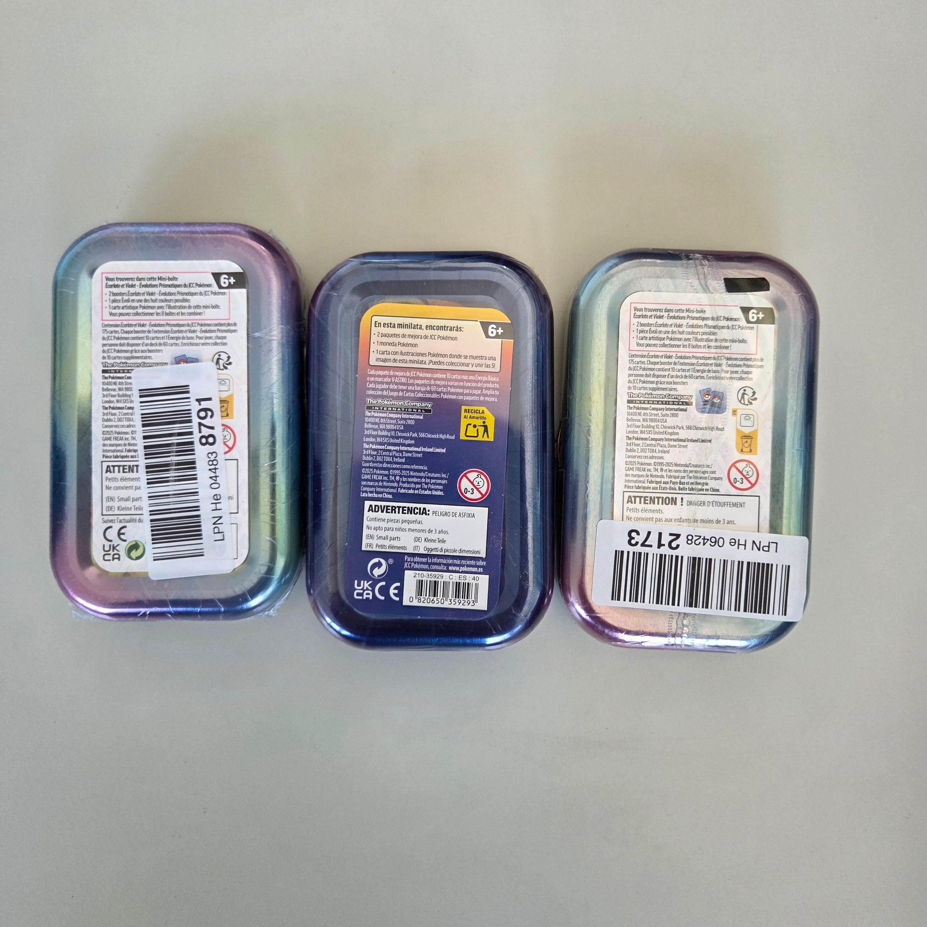 3 x Mini Tin Bundle mit Prismatische Entwicklung
