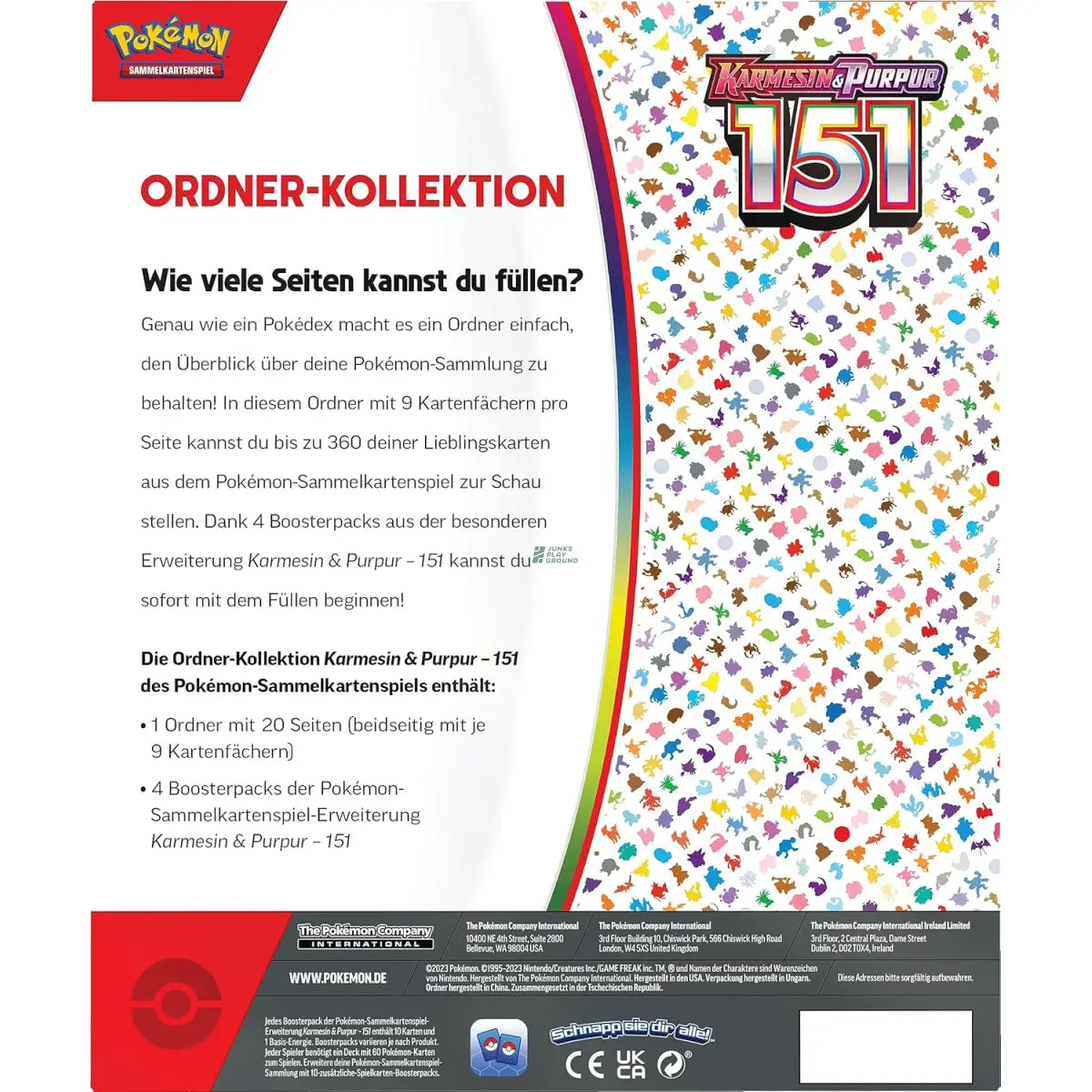 Pokémon Ordner-Kollektion Karmesin & Purpur – 151