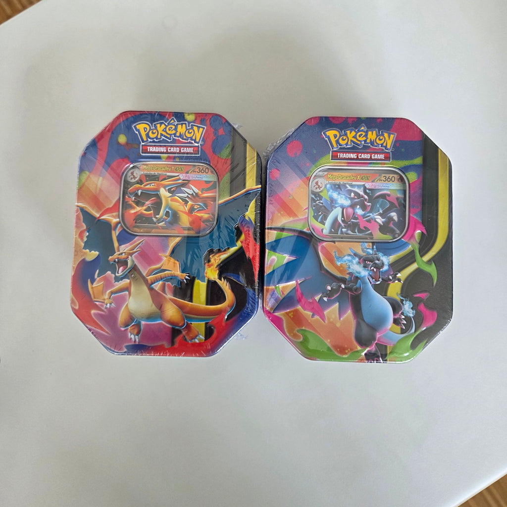 2 x Mega Glurak Ex Tin Kollektion- FR