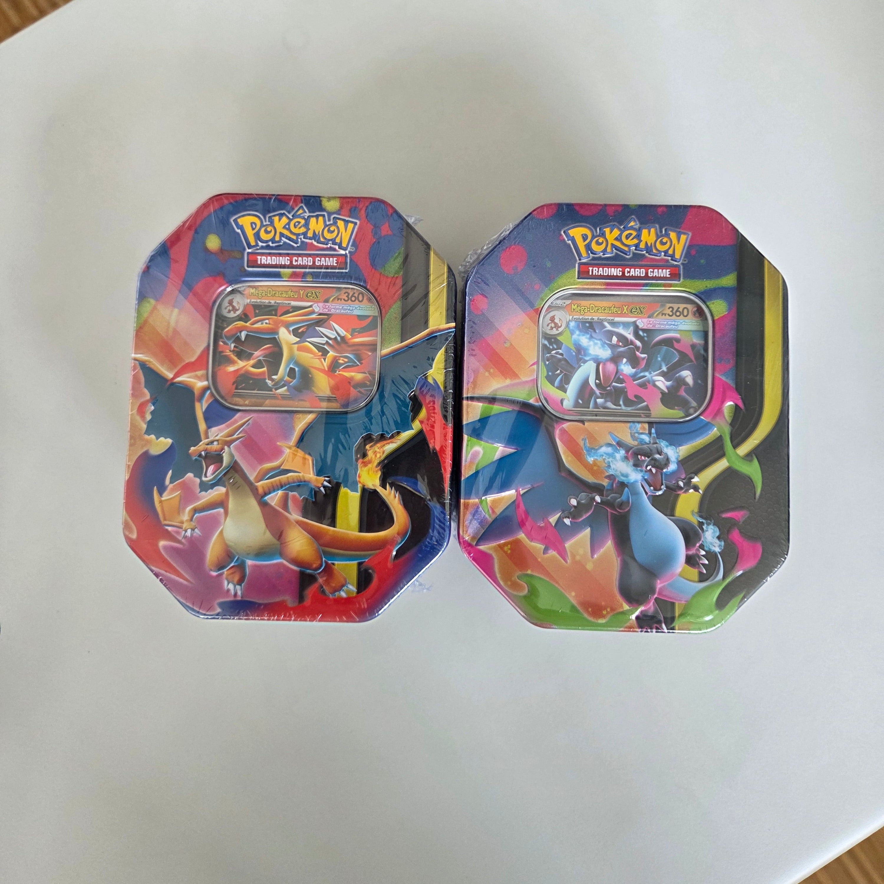 2 x Mega Glurak Ex Tin Kollektion- FR