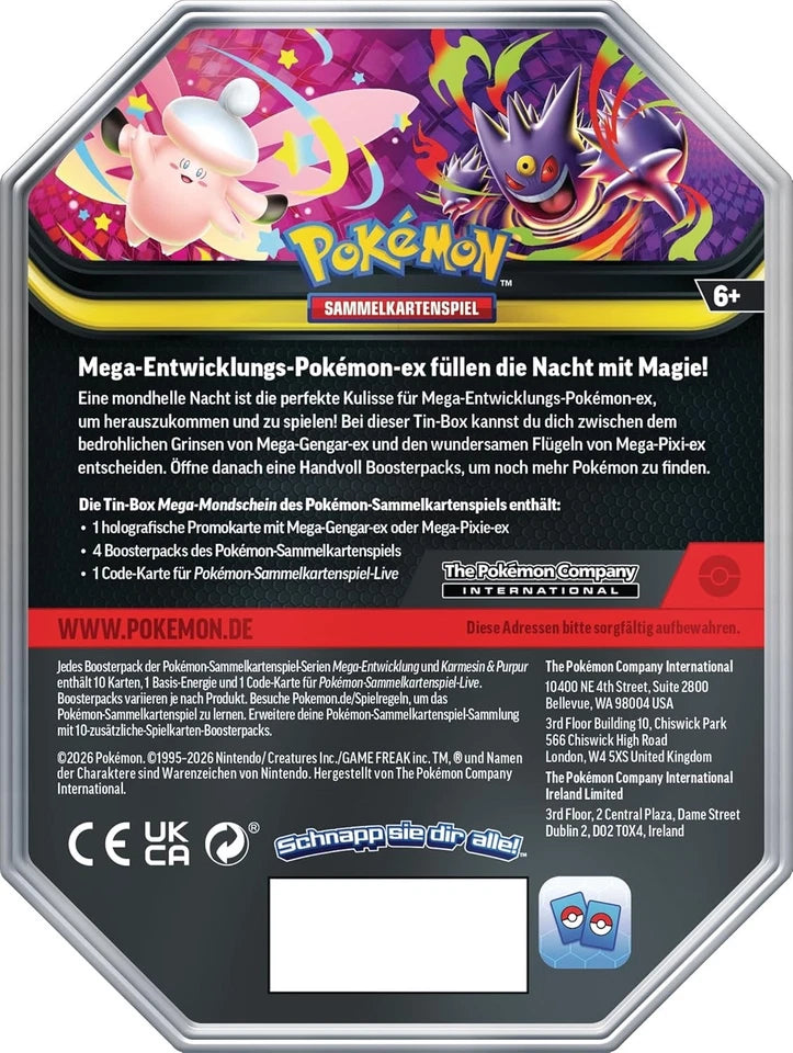 Pokémon Mega Mondschein Tin-Box (Mega-Pixi)